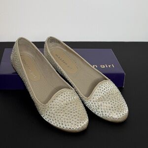 Madden Girl Beige Studded Loafers